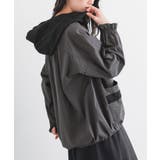 チャコール | somari imaginationコットンレースフードパーカー  | osharewalker