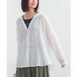 オフホワイト | n'OrLABELシアーフードシャツ | osharewalker