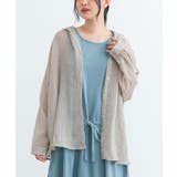 グレージュ | n'OrLABELシアーフードシャツ | osharewalker