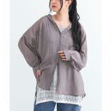 チャコール | n'OrLABELシアーフードシャツ | osharewalker