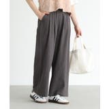 チャコール | n'OrLABELワイドストレートパンツ | osharewalker