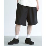 ブラック | n'OrLABELワイドハーフパンツ | osharewalker【MEN】