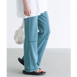 ブルーグリーン | n'OrLABEL配色ステッチサーマルパンツ | osharewalker