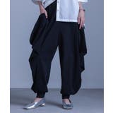 ブラック | kOhAKU変形サルエルパンツ | osharewalker