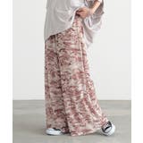 モカ | n'OrLABELニュアンス柄メッシュレイヤードパンツ | osharewalker