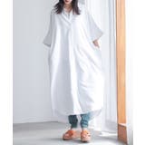 オフホワイト | n'OrLABEL汗がしみにくいシャツワンピース | osharewalker