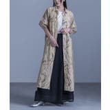 ベージュ | kOhAKUシアードッキングシャツワンピース | osharewalker