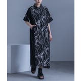 ブラック | kOhAKUシアードッキングシャツワンピース | osharewalker