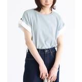 ミント | n'OrLABEL袖折り返しデザインカットソー | osharewalker