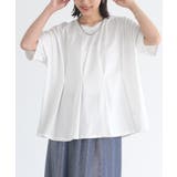 オフホワイト | 防汚加工フロントタックデザインTシャツ | osharewalker