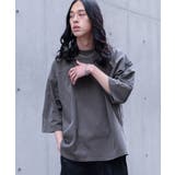 ブラック | MDRピグメントクルーネックカットソー | osharewalker【MEN】