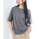 グレー | n'OrLABEL汗ジミ軽減ワイドリブカットソー | osharewalker