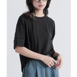 ブラック | n'OrLABEL汗ジミ軽減ワイドリブカットソー | osharewalker