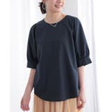 ネイビー | n'OrLABEL後ろ襟リボンブラウス | osharewalker