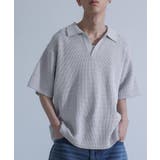 ライトグレー | MDRスキッパーニットポロ  | osharewalker【MEN】