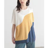 イエロー | n'OrLABEL3配色ドルマンニット | osharewalker