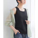 ブラック | n'OrLABEL冷感前後2wayニットタンクトップ | osharewalker