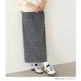 n'OrLABELヘリンボーンチェック柄ナロースカート | osharewalker | 詳細画像9 