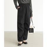 ブラック | n'OrLABELナイロンパラシュートパンツ | osharewalker