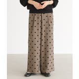 モカ | n'OrLABELフロッキードットワイドパンツ | osharewalker
