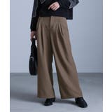 ブラウン | kOhAKUタックポケットワイドパンツ | osharewalker