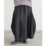 ブラック | n'OrLABELアシメ変形コクーンスカート  | osharewalker