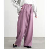 ラベンダー | n'OrLABELカラースラックスパンツ  | osharewalker