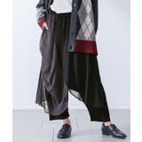 チャコール | kOhAKUアシメレイヤードサルエルパンツ | osharewalker