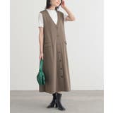 モカ | n'OrLABELリブカットソー＆前あきワンピースセット  | osharewalker