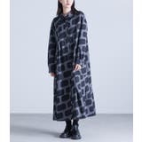 チャコール | kOhAKUスクエアプリントシャツワンピース  | osharewalker