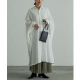 オフホワイト | n'OrLABELドルマンビッグシャツドレス  | osharewalker