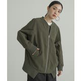 カーキ | n'OrLABEL前ドレープショートブルゾン | osharewalker