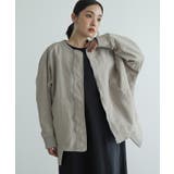 グレー | n'OrLABEL前ドレープショートブルゾン | osharewalker