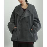 杢チャコール | n'OrLABELビッグ袖ダブル前コート | osharewalker