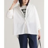 オフホワイト | n'OrLABELバックボタンスリットシャツ | osharewalker