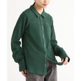 グリーン | n'OrLABELワッフルニットソーシャツ | osharewalker