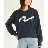 ネイビー | n'OrLABEL箔プリント裏毛スウェット | osharewalker