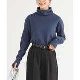 ダークブルー | n'OrLABEL配色ステッチワッフルタートルカットソー | osharewalker