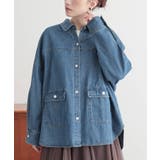 ブルー | n'OrLABELデニムシャツジャケット  | osharewalker