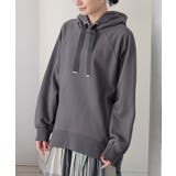 チャコール | n'OrLABEL配色テープ裏毛スウェット  | osharewalker