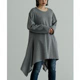 杢グレー | n'OrLABEL脇ヒラヒラTシャツ長袖  | osharewalker