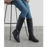 ブラック | n'OrLABELインヒールロングブーツ | osharewalker