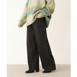 ユーズドブラック | n'OrLABELパウダー裏起毛ストレートワイドデニムパンツ | osharewalker