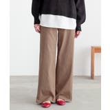 モカ | n'OrLABEL裏起毛ストレッチゆるストレートパンツ  | osharewalker