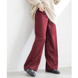 ボルドー | n'OrLABEL裏ベロアストレッチゆるストレートパンツ | osharewalker