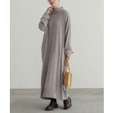 グレージュ | n'OrLABEL選べる着丈ニットワンピース  | osharewalker