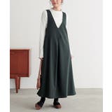 グリーン | n'OrLABEL裏シャギージャンパースカート | osharewalker