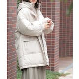 ライトベージュ | n'OrLABELボリュームパデットフードジャケット | osharewalker
