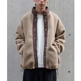 ベージュ | n'OrLABELスタンドカラーボアジャケット | osharewalker