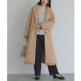 ベージュ | somari imaginationカールフェイクウールロングコート | osharewalker